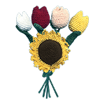Girasol y Tulipanes